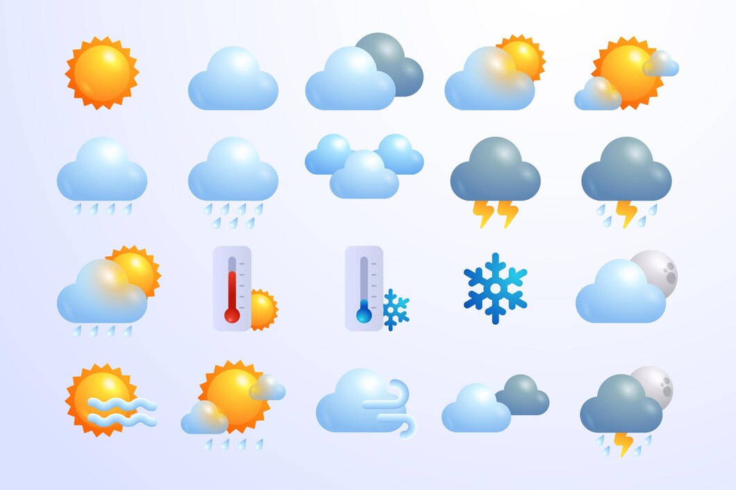 various weather icons