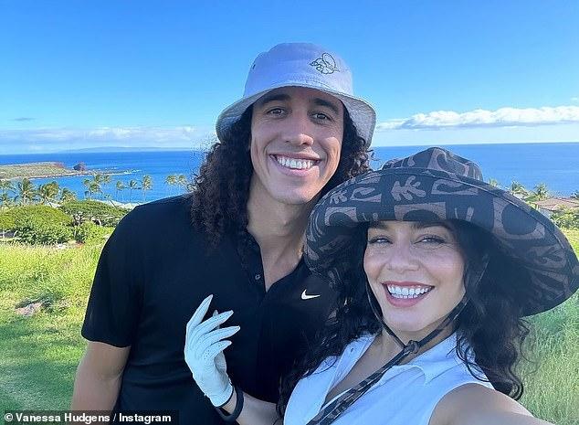 Vanessa Hudgens takes to social media to share first Christmas together  with husband Cole Tucker | Daily Mail Online