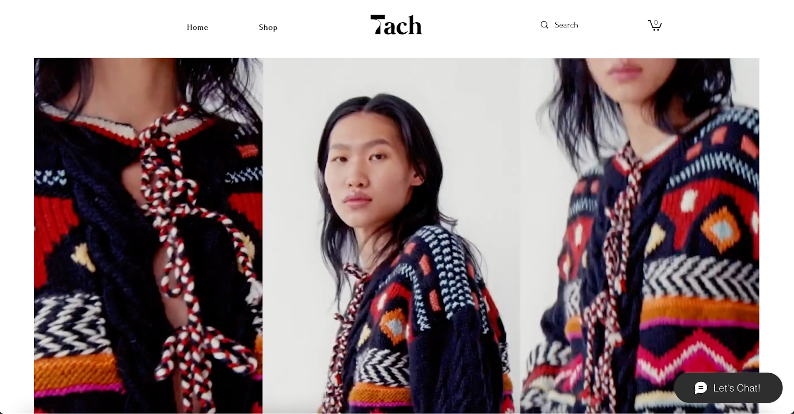 Informational Website Examples, Tach Clothing