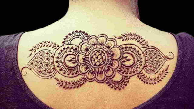 full body chest mehndi design