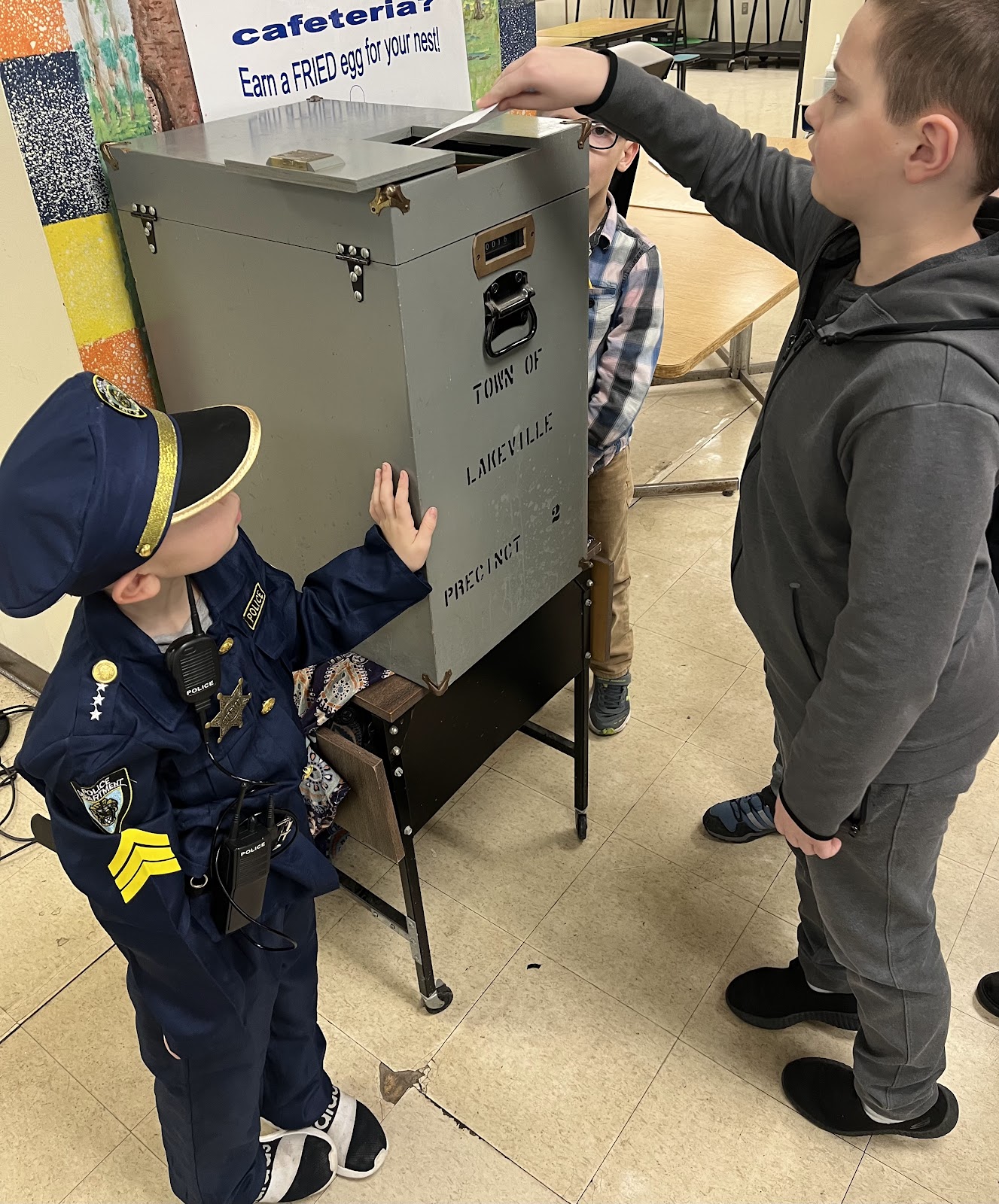 image of students voting