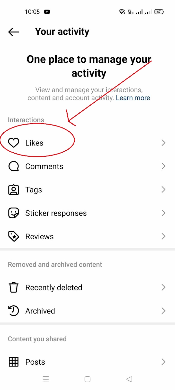 Liked Posts on Instagram - Likes