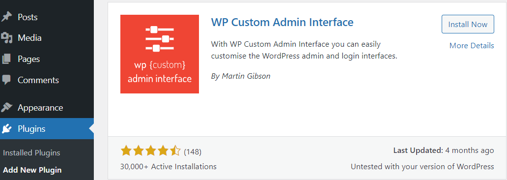 WordPress admin notices