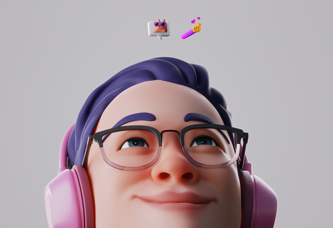 Artifact from the 3D Illustrations Enhance Twitch App on Apple Store article on Abduzeedo