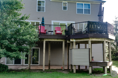 pros and cons reusing a deck frame for composite decking stairs custom built michigan
