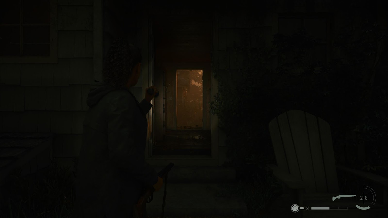 An in game screenshot of cabin two in the rental cabins area in Cauldron Lake from Alan Wake 2