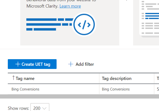 Set Up Microsoft Ads UET Tag Step 2