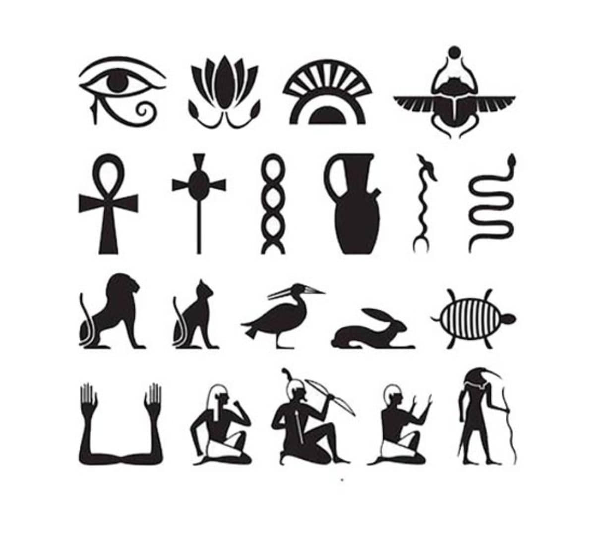 Ancient Egyptian Symbols - Small Business Logo - Smartiac 
