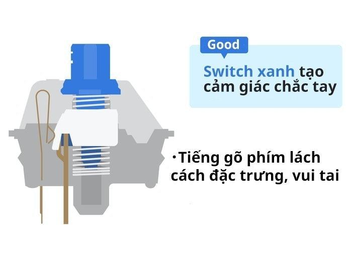 Blue Switch: Sự Phản Hồi Âm Thanh Sắc Nét Cho Các Game Thủ