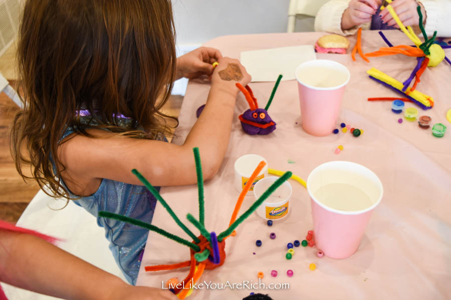 mermaid party games and activities coral reef building