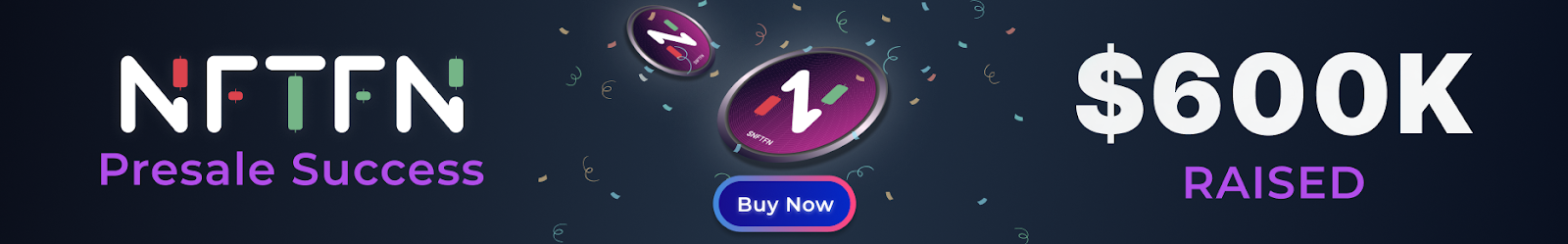 NFTFN Presale Success Ad Banner