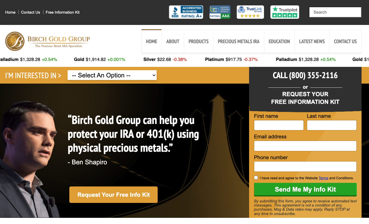 Augusta Precious Metals vs Birch Gold Group