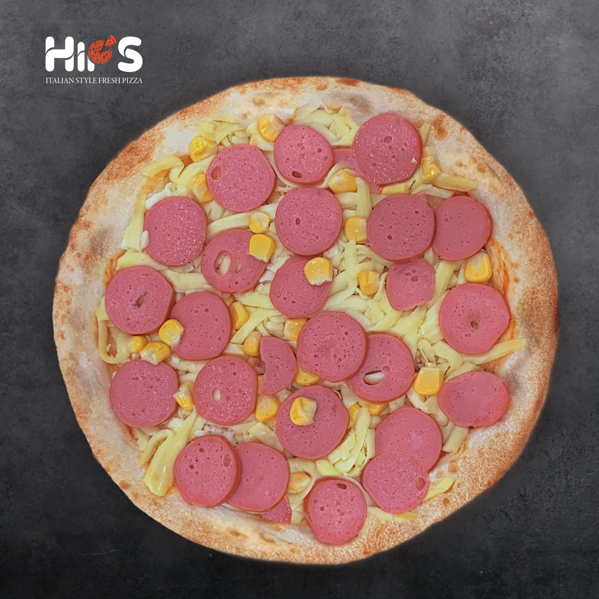 Cách làm pizza xúc xích béo ngậy vô cùng đơn giản2
