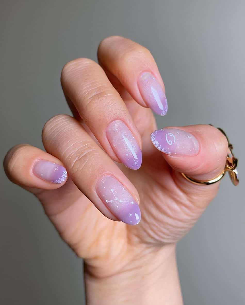 Purple Ombre Nail Designs