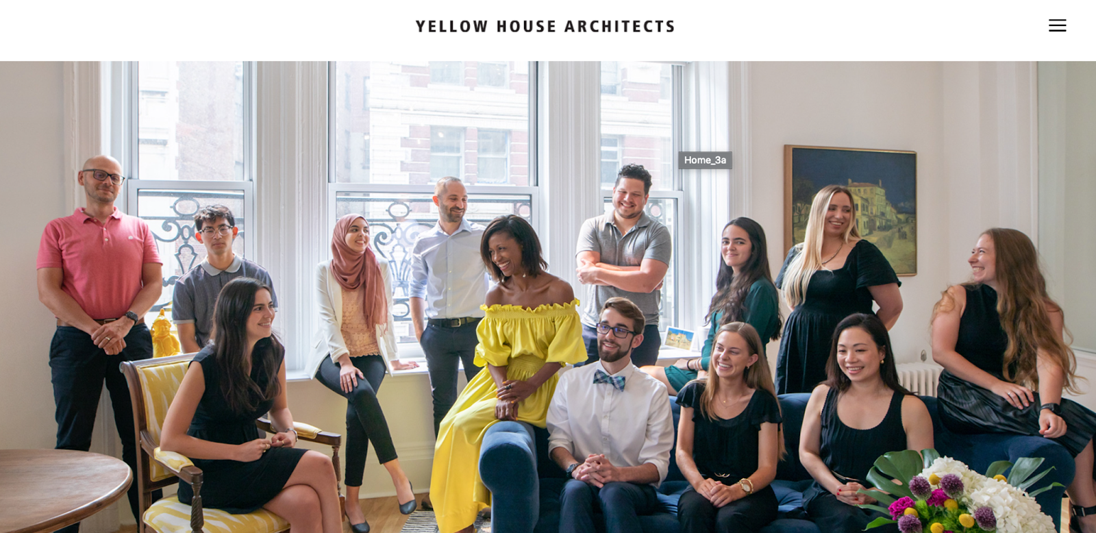 Architecture website example: Yellow House Architects