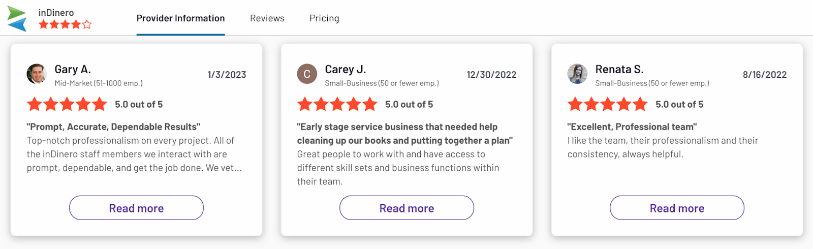 InDinero reviews