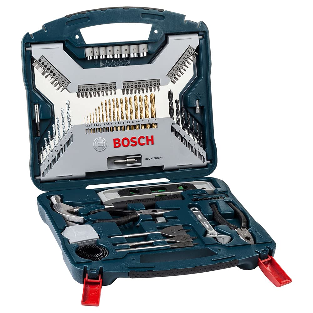 Bosch Kit De Pontas E Brocas Em Titânio X-Line Com 103 Peças