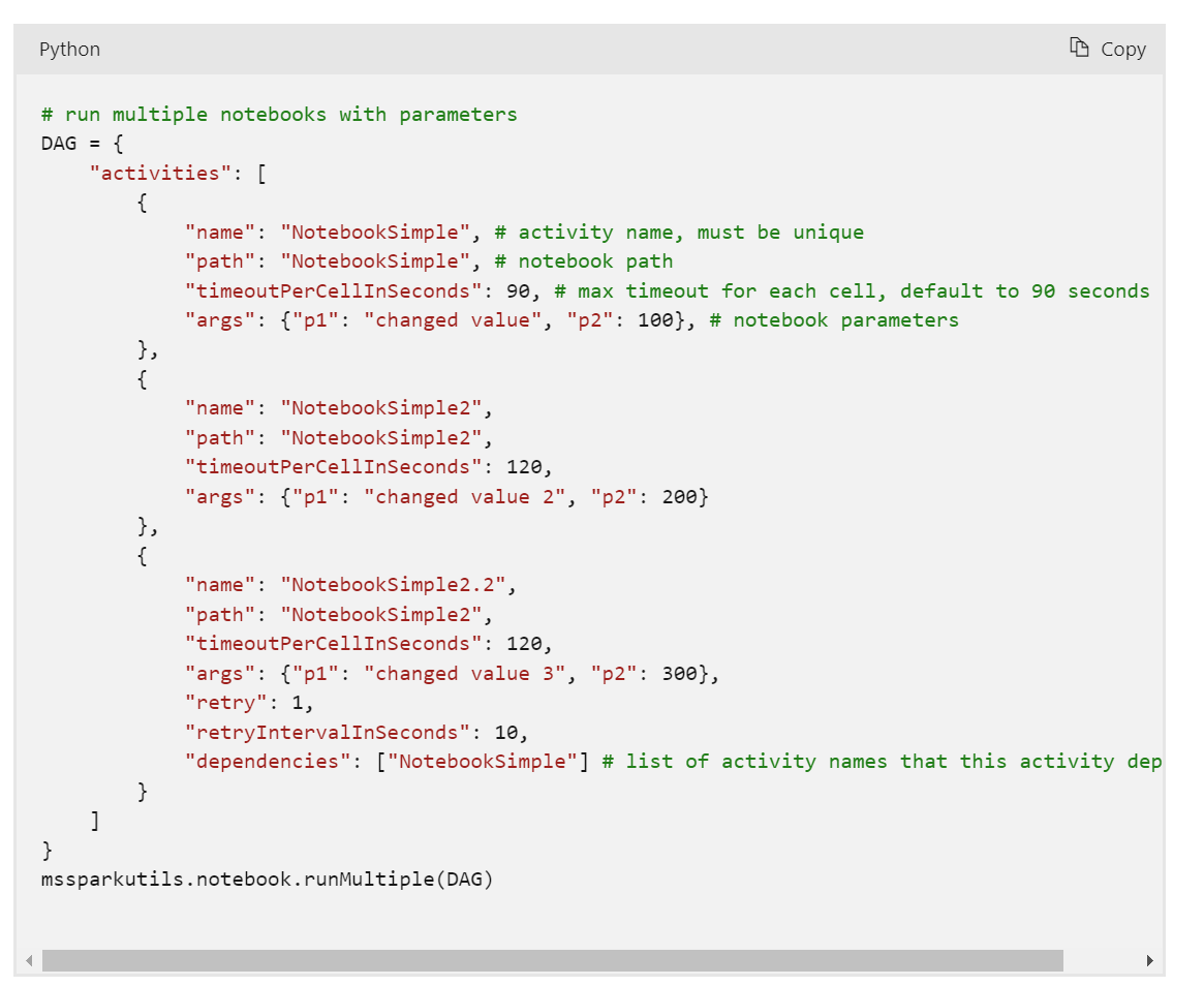 Use Fabric Notebook code based orchestration tool to avoid concurrent ...