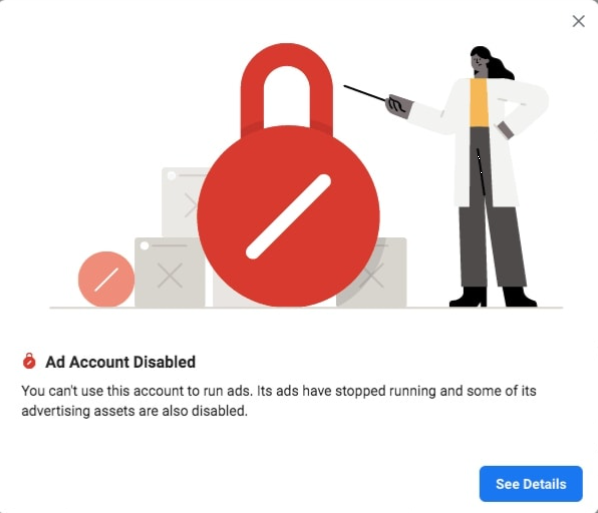 Ad account disabled 