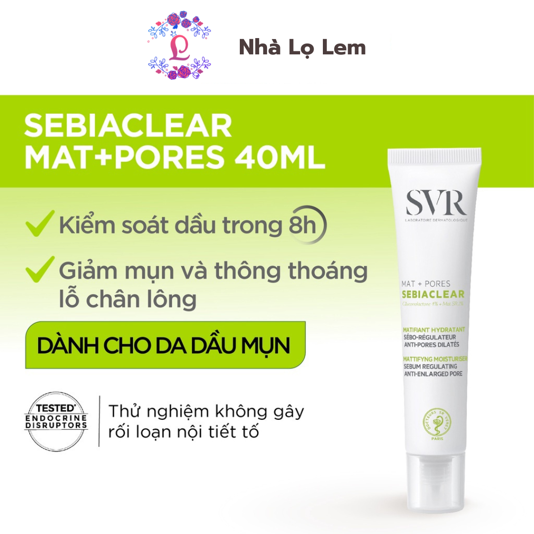 Kem dưỡng ẩm cho da dầu mụn SVR Sebiaclear Hydra