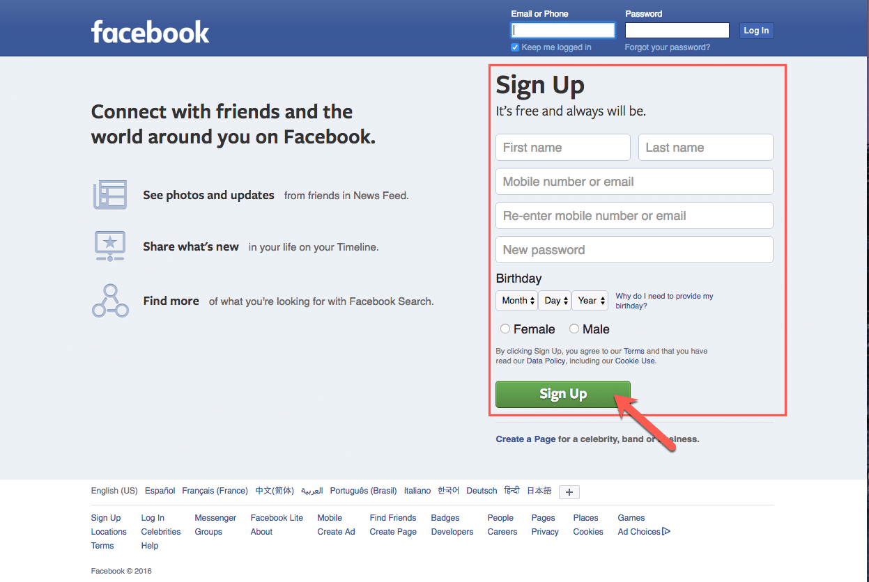 Facebook Profile Creation - AdvertiseMint