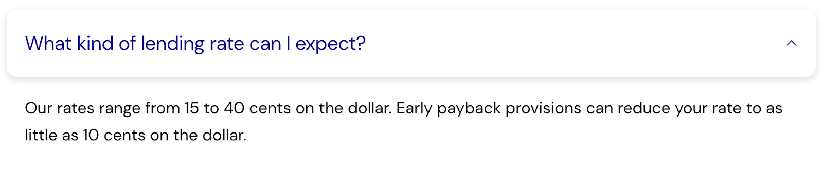Fora Financial interest rates