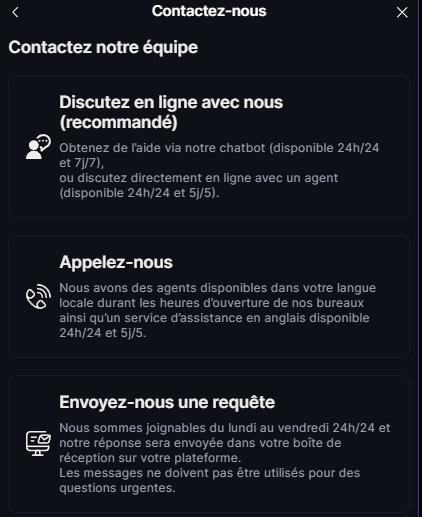 Saxo Bank : service client