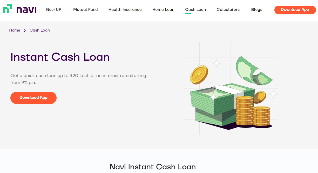 navi loan app services