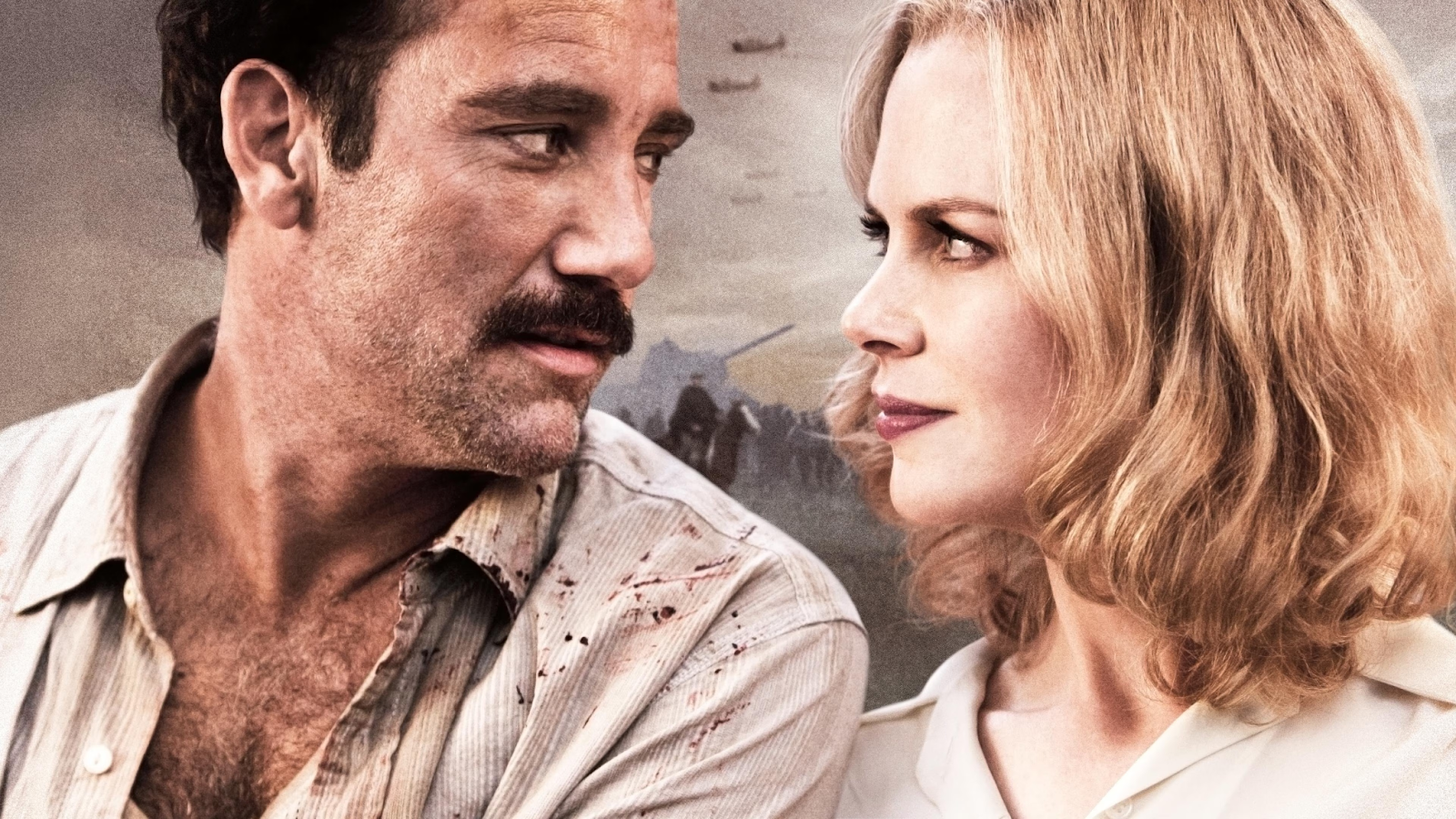 Ernest Hemingway (Clive Owen) observa a su amada Martha Gellhorn (Nicole Kidman).