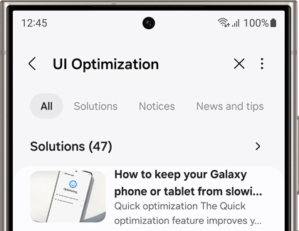 UI Optimization on search bar in Samsung Members