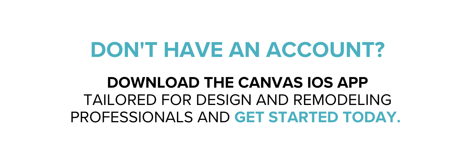 Canvas CTA for downloading the app