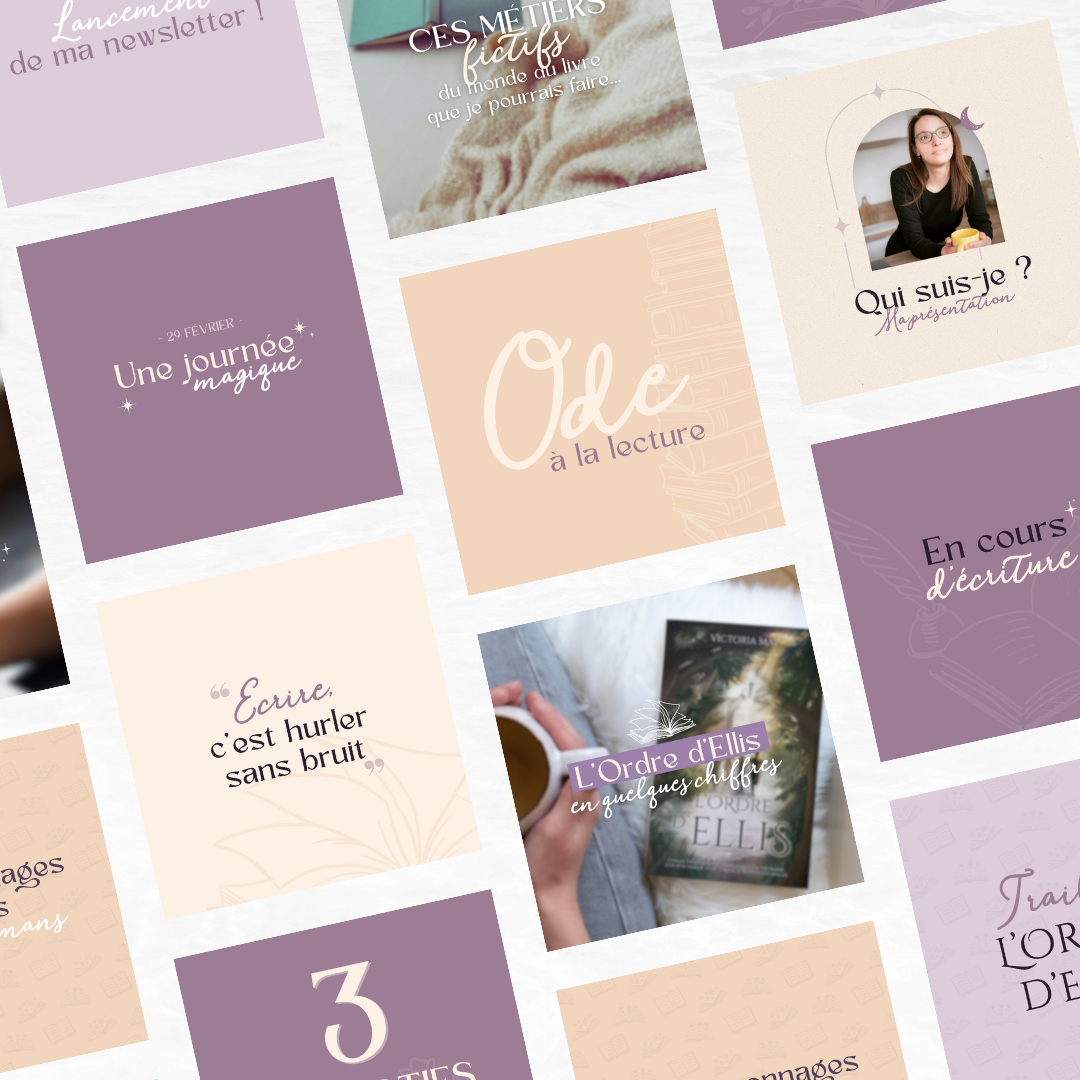 templates instagram de victoria may purple autrice