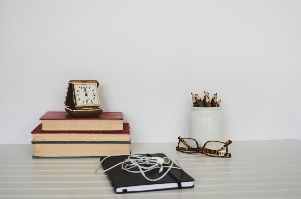 study table with books - Spaced Repetition Schedule