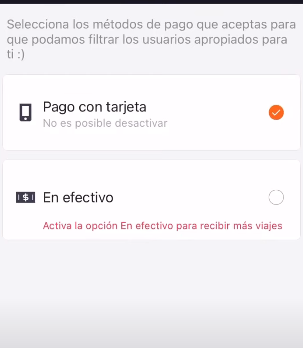 ¿Cómo le pago a DiDi si me pagan en efectivo?