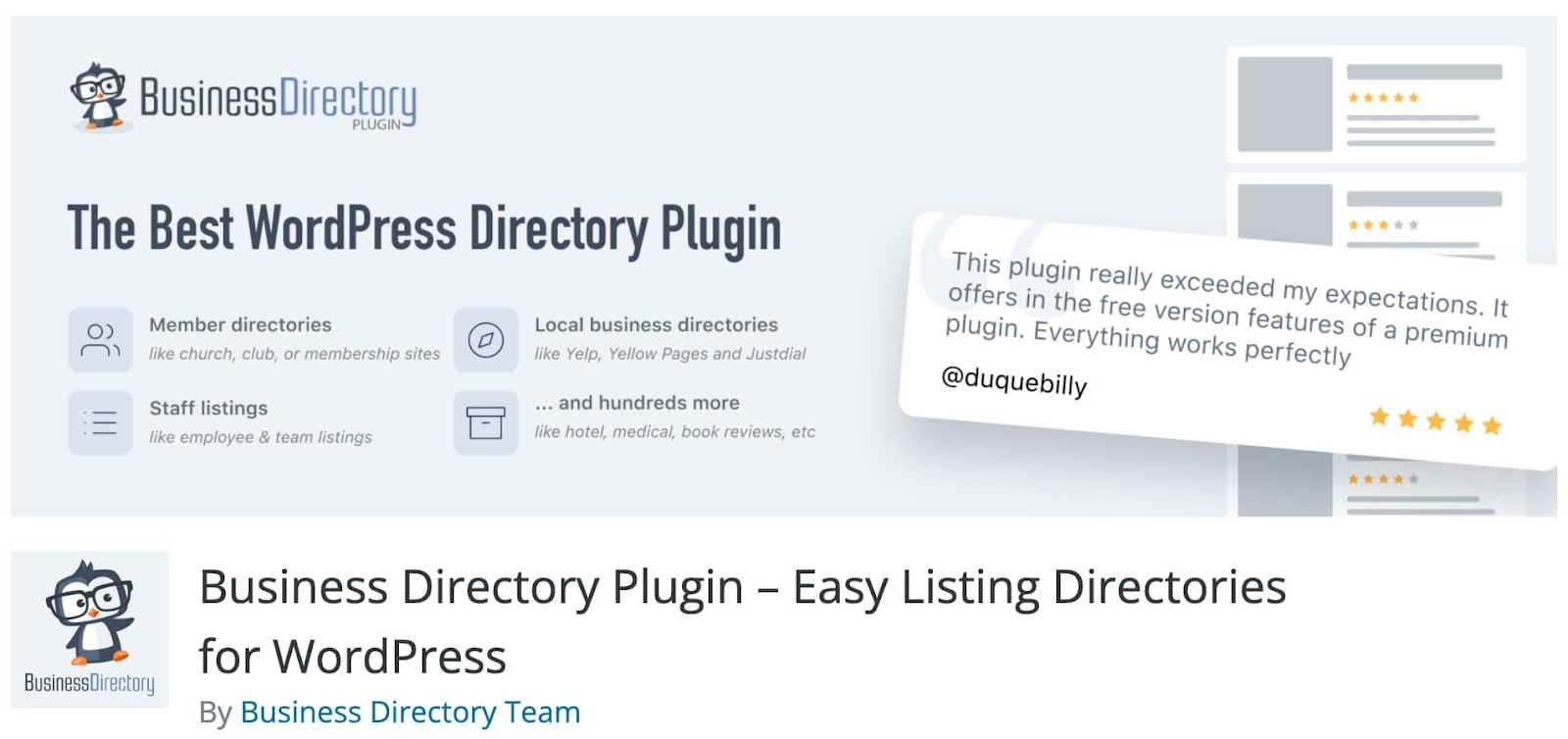 business directory plugin for WordPress