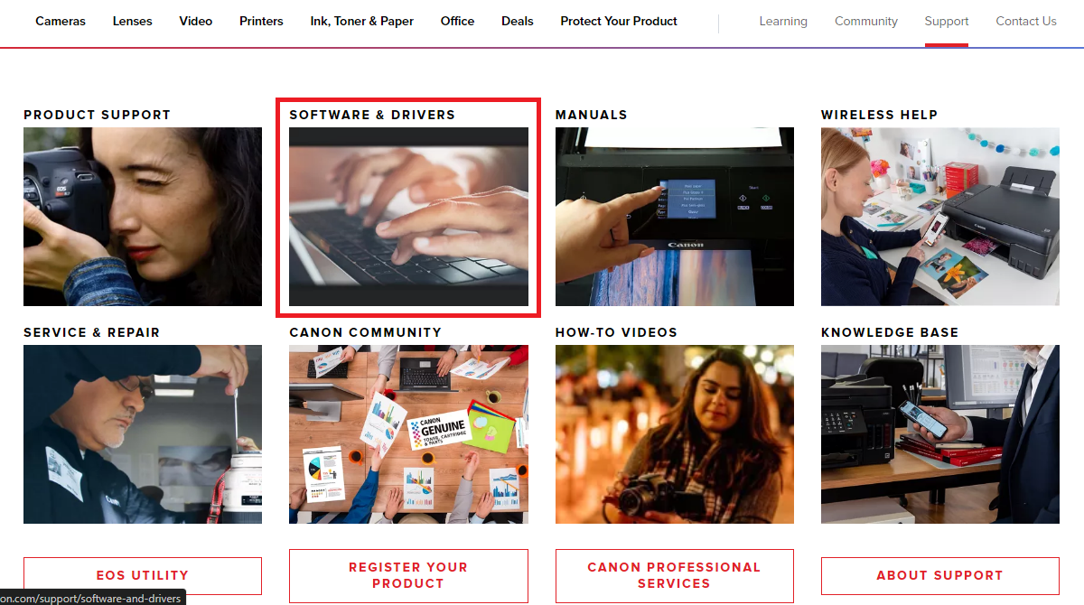 Canon Official Site- Software and Drivers