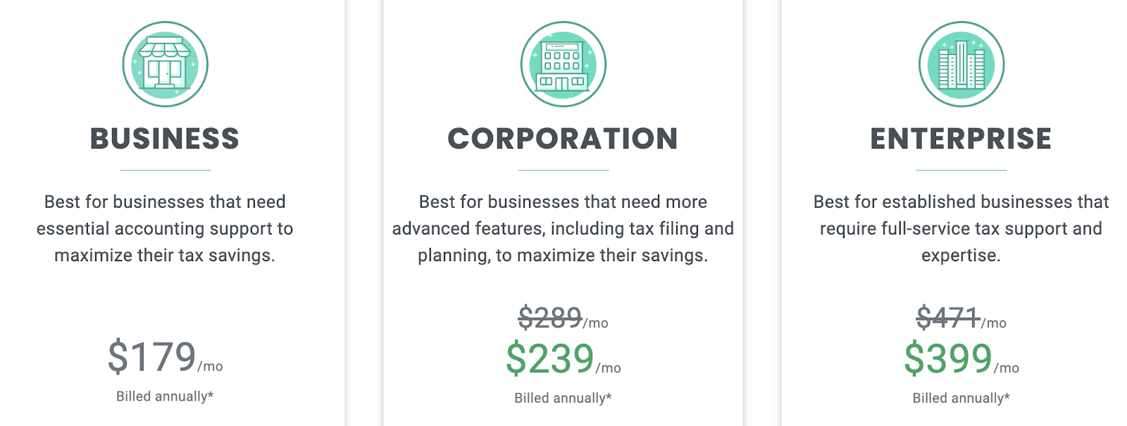 1800accountant pricing