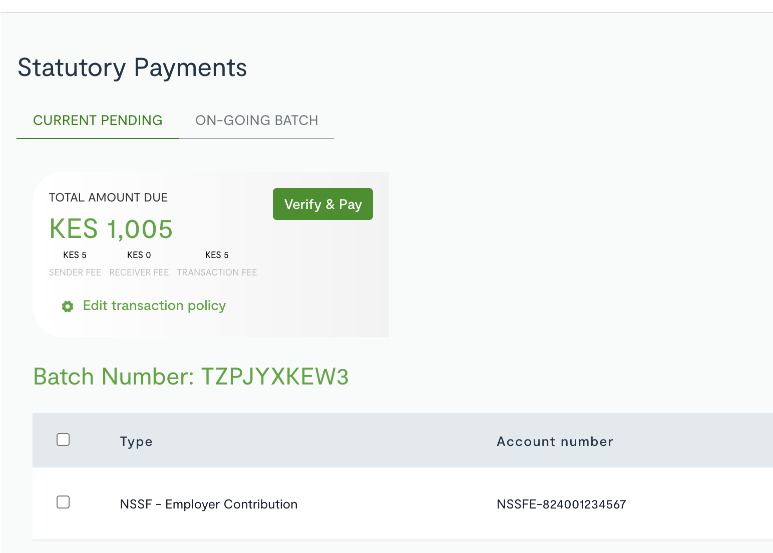 payment verification