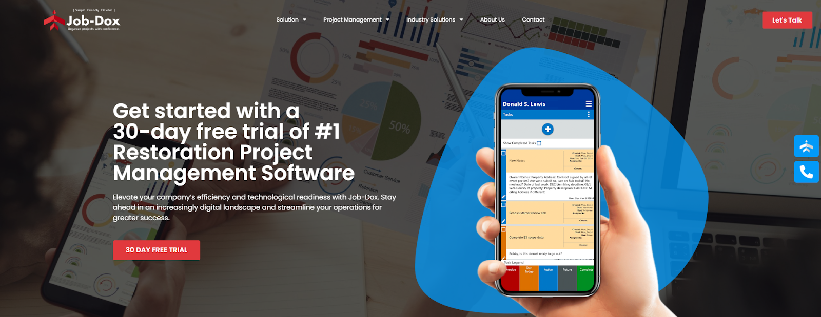 Job-Dox project management painting contractor software