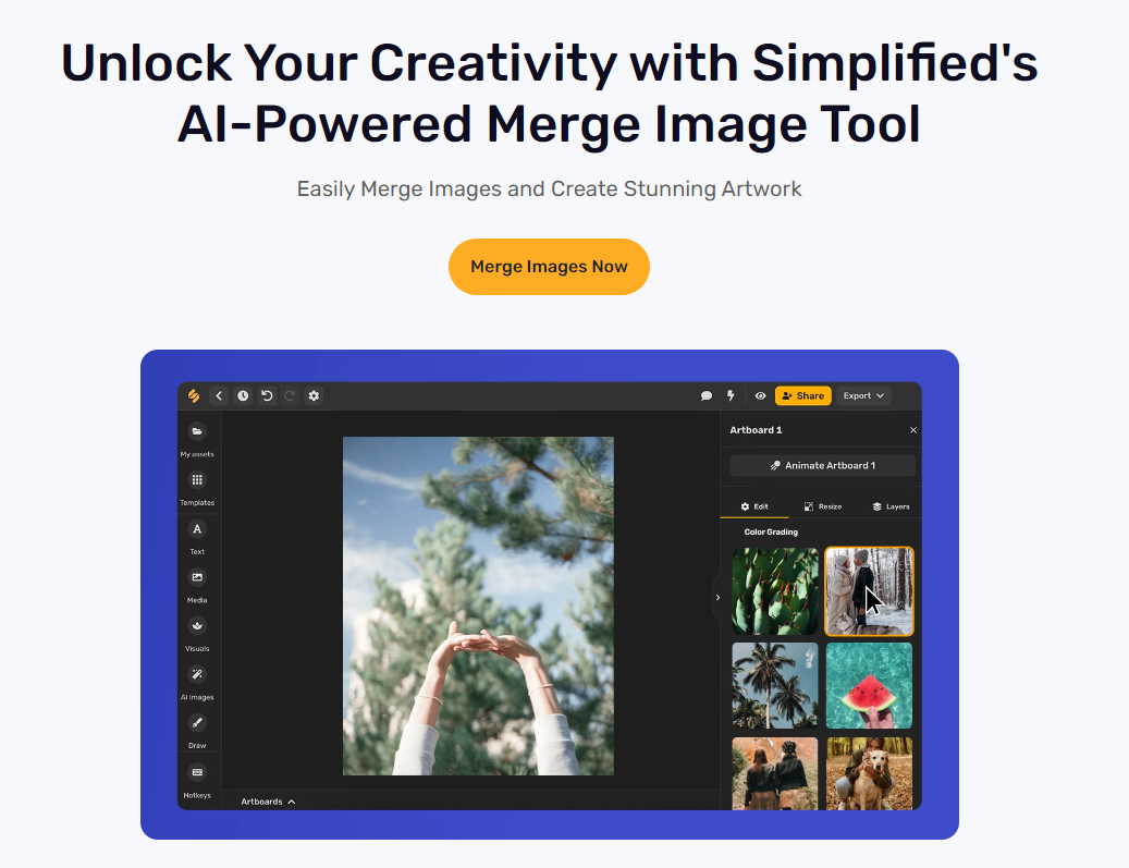 Simplified: Combine Two Images Quickly by Simple Drag-and-Drop, Adjustable