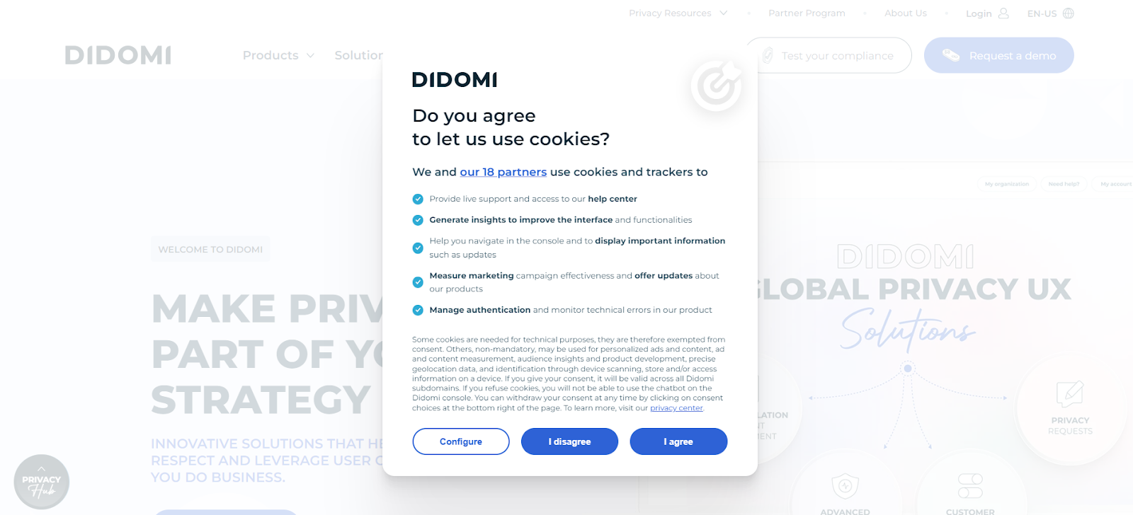 Didomi - A detailed cookie banner example