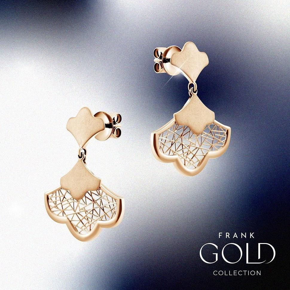 Earrings Berbalut Rose Gold dari Frank Gold