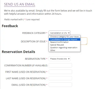 How To Cancel Vegas Reservation Or Booking- How To Cancel Vegas By Email Form?