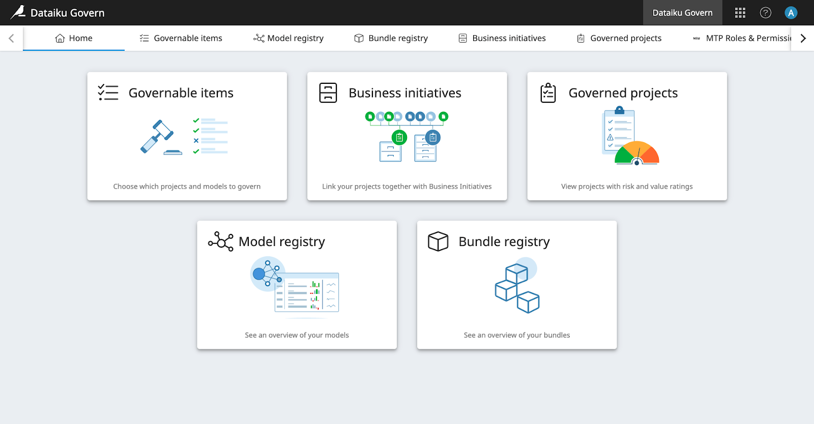 Dataiku’s built-in governance capabilities make it easy to manage projects through design and production.
