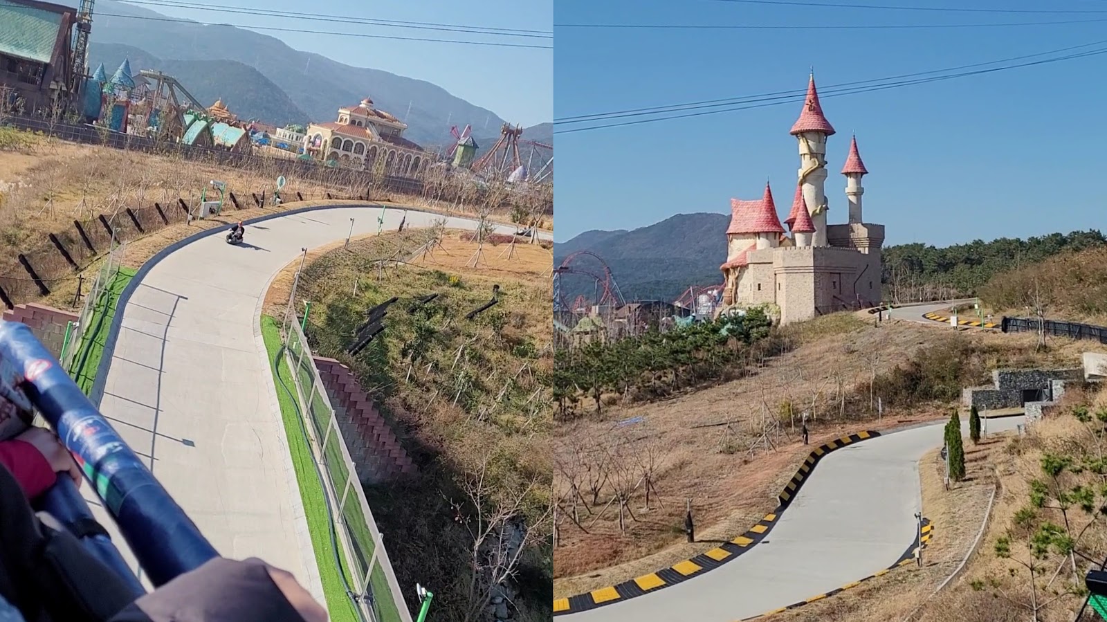 【2024釜山斜坡滑車 Skyline Luge】斜坡滑車及搭空車纜車，釜山自由行景點推薦 一家大小都適合玩