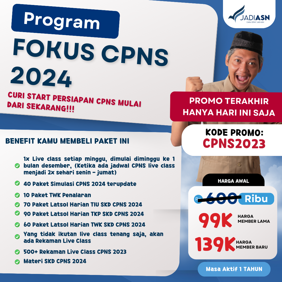 Seleksi CPNS BMKG Materi Seleksi CPNS BMKG 2024