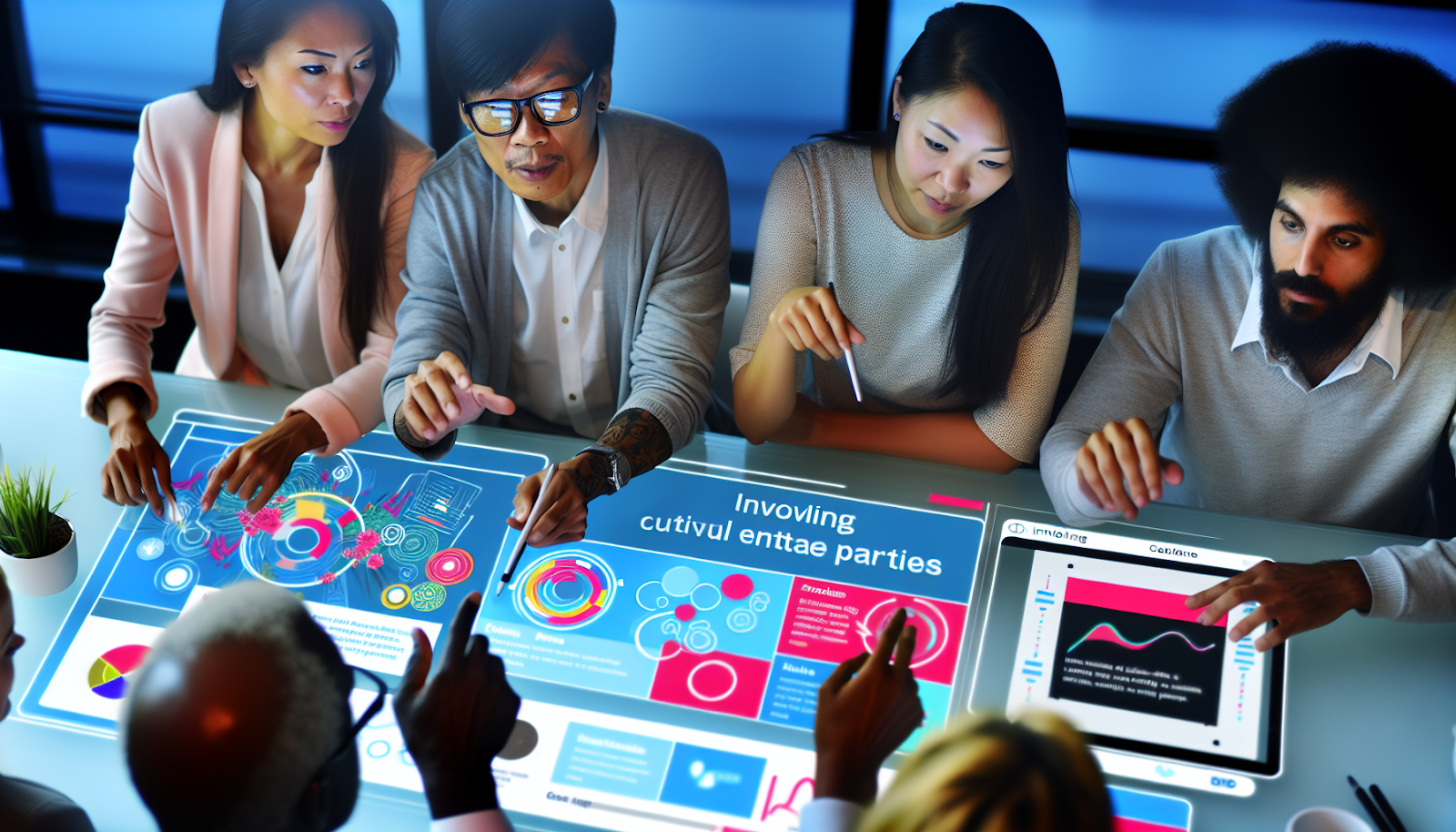 A digital platform interface showing customer engagement and participation in the co-creation process.