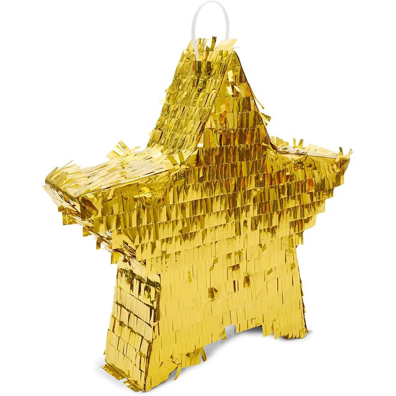 Small Gold Foil Star Pinata for Birthday Party (13 x 3 Inches) – Sparkle  and Bash