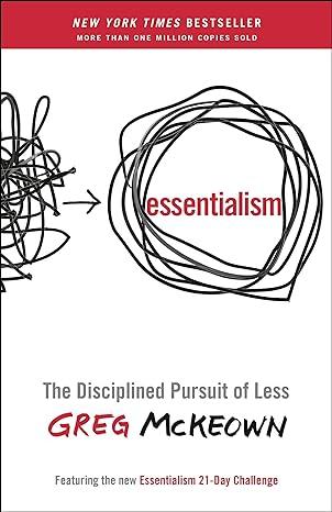 A book cover with a tangled line, Essentialism, a book that will change your career.

