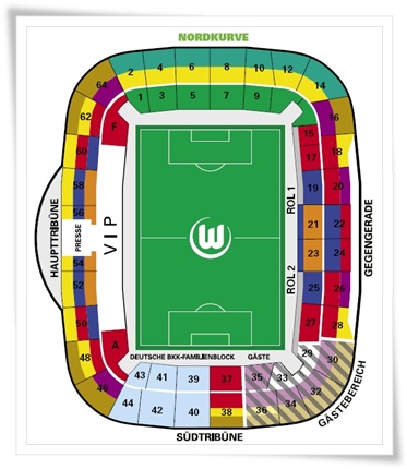 Volkswagen Arena Seating Plan 